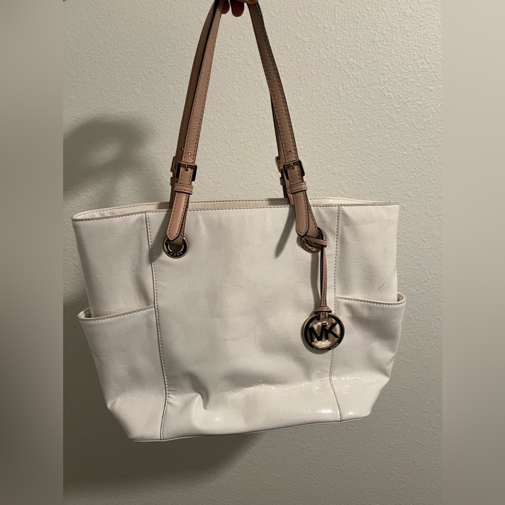 MICHAEL MICHAEL KORS PATENT Leather Tote Bag w/ MATCHING WALLET